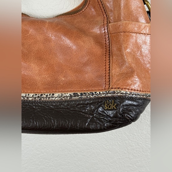 The Sak Kendra Hobo Brown Leather Shoulder Bag - Picture 2 of 10